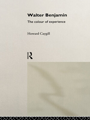 cover image of Walter Benjamin